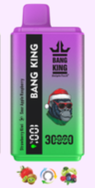 Bang King 30k Vape Strawberry Kiwi Sour Apple Raspberry E Zigaretten Shop