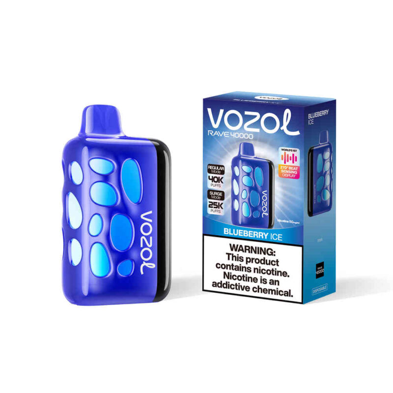 Vozol Vape Rave 40000 Blueberry Ice